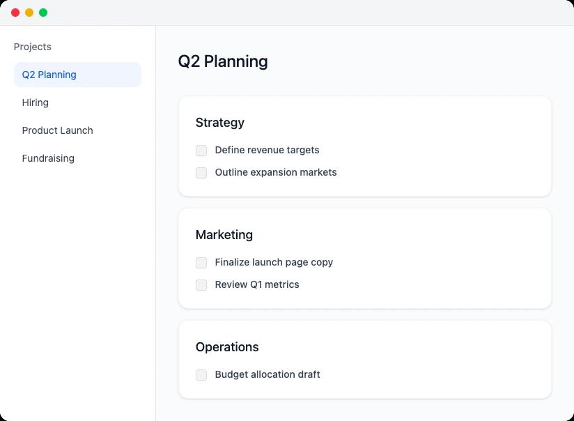 Structured execution — ownership and accountability view